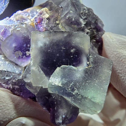 Phantom Fluorit Würfel Stufe, grün lila Okorusu, Namibia 43*44*20mm