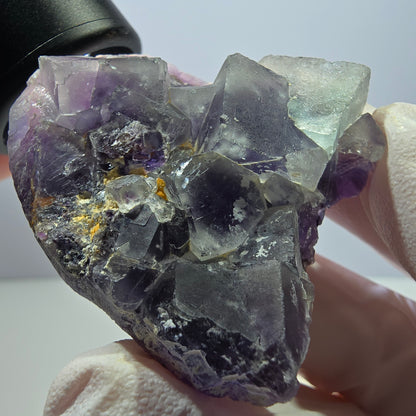 Phantom Fluorit Würfel Stufe, grün lila Okorusu, Namibia 43*44*20mm