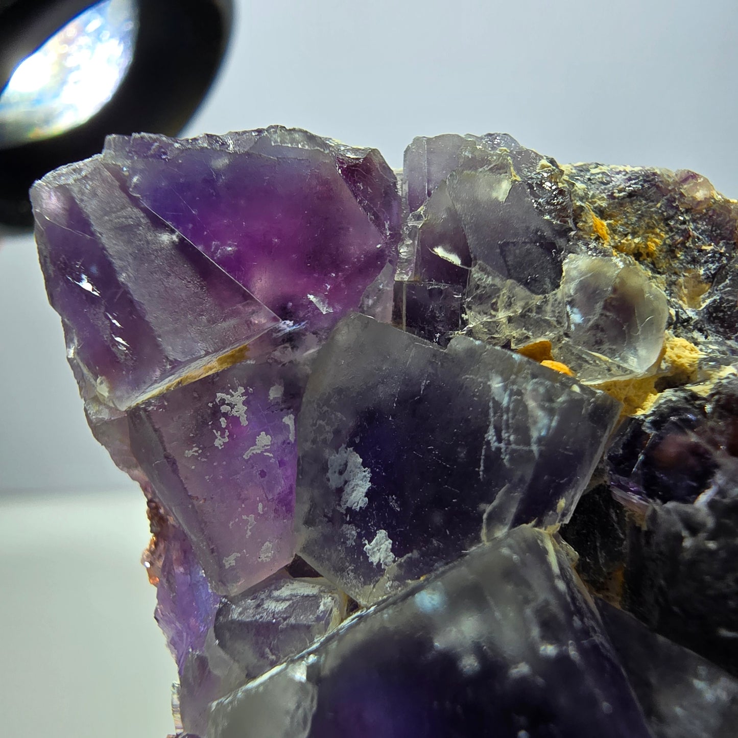 Phantom Fluorit Würfel Stufe, grün lila Okorusu, Namibia 43*44*20mm