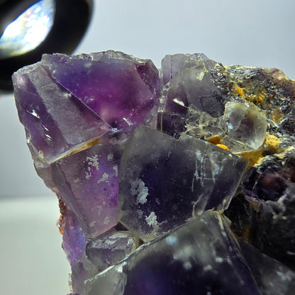 Phantom Fluorit Würfel Stufe, grün lila Okorusu, Namibia 43*44*20mm