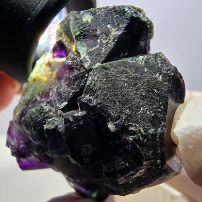 Phantom Fluorit Würfel Stufe, grün lila Okorusu, Namibia 44*38*33mm