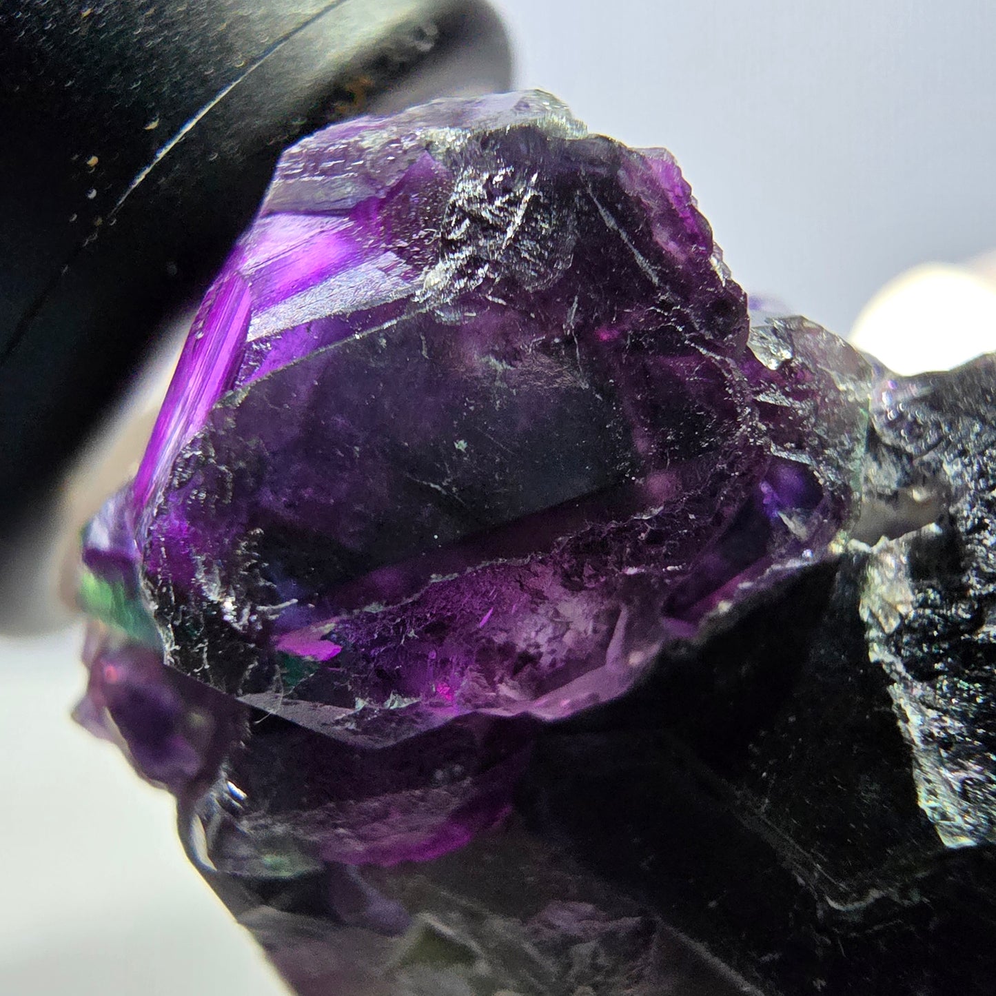 Phantom Fluorit Würfel Stufe, grün lila Okorusu, Namibia 44*38*33mm