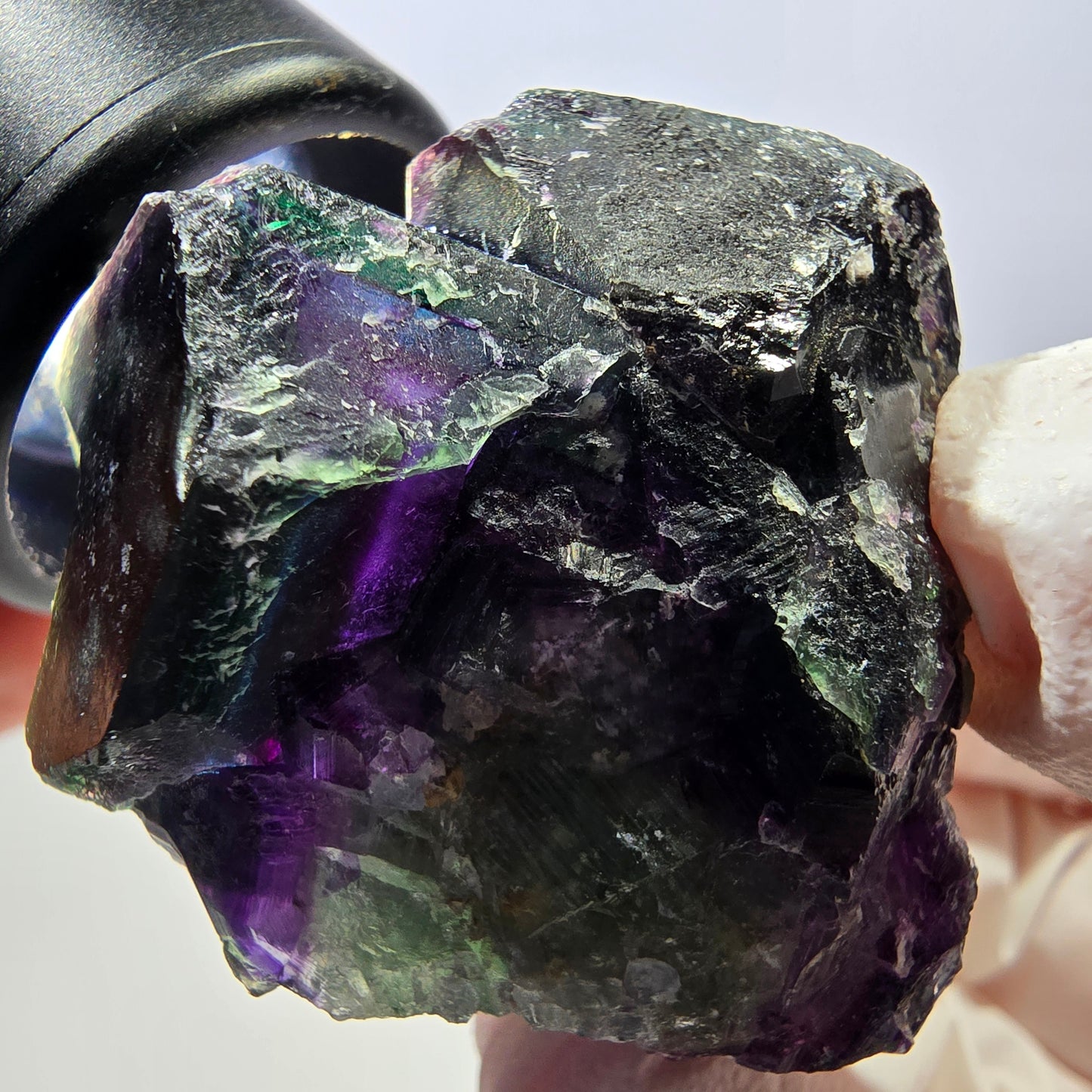 Phantom Fluorit Würfel Stufe, grün lila Okorusu, Namibia 44*38*33mm