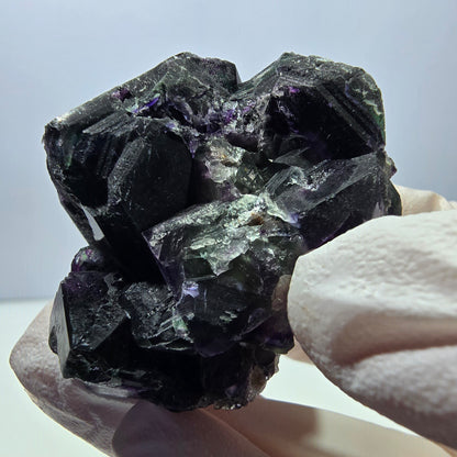 Phantom Fluorit Würfel Stufe, grün lila Okorusu, Namibia 44*38*33mm