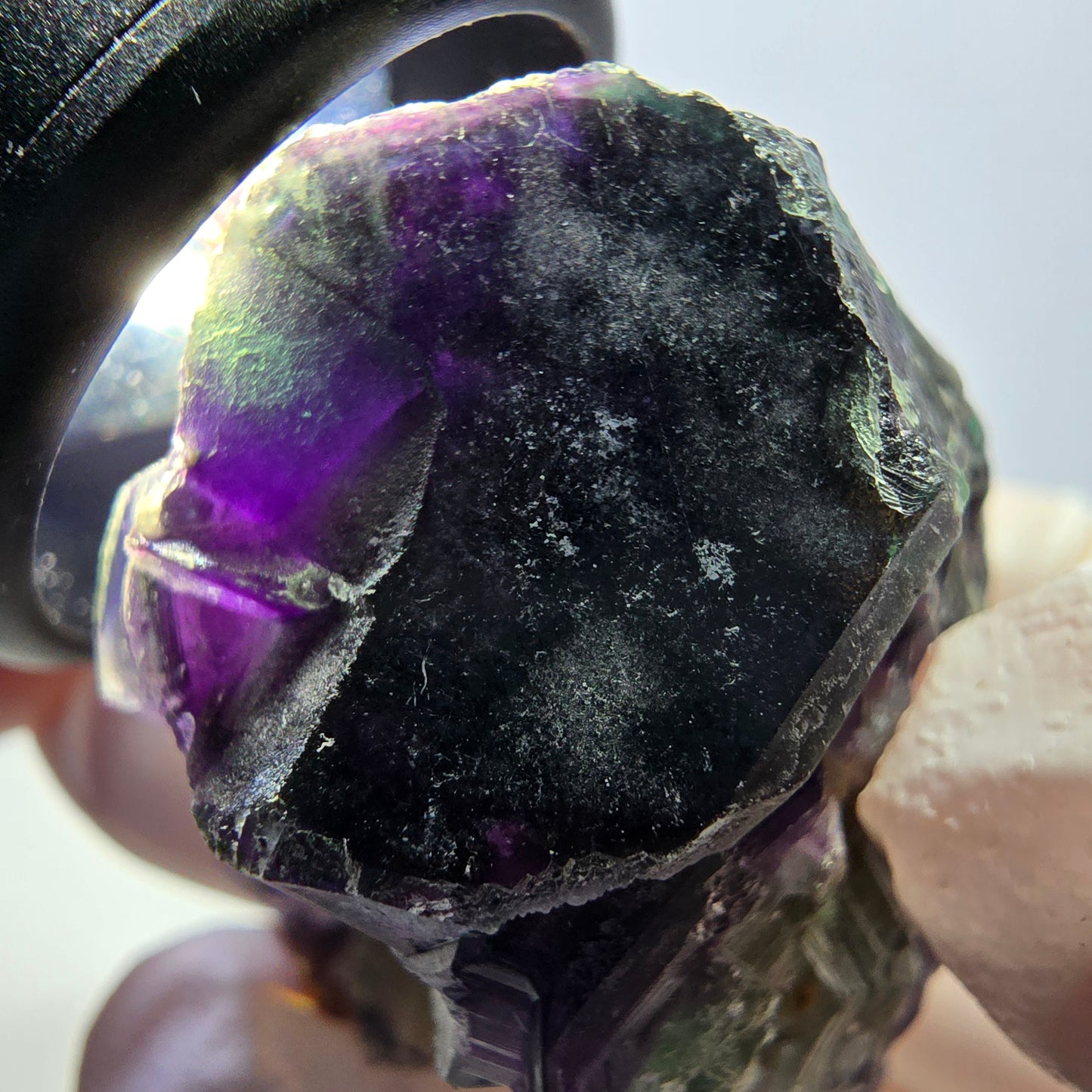 Phantom Fluorit Würfel Stufe, grün lila Okorusu, Namibia 44*38*33mm