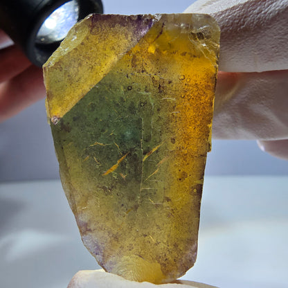 Phantom Fluorit Würfel Stufe, gelb grün Okorusu, Namibia 43*32*30mm