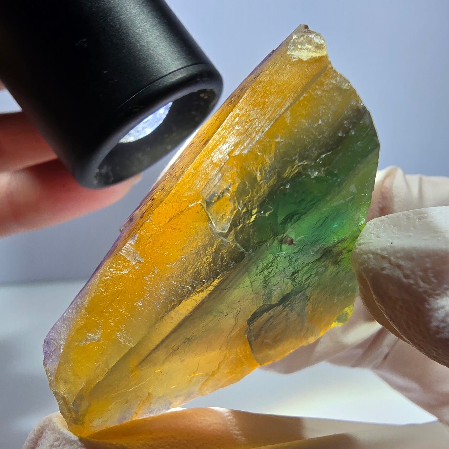 Phantom Fluorit Würfel Stufe, gelb grün Okorusu, Namibia 43*32*30mm