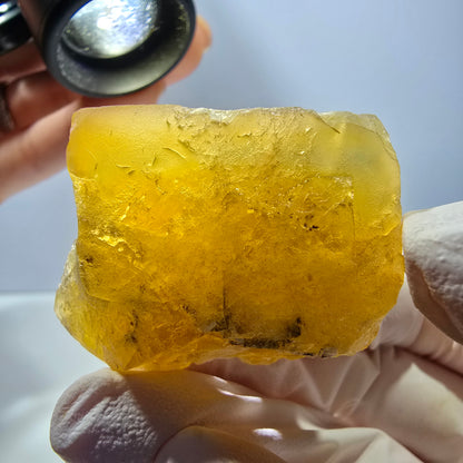 Phantom Fluorit Würfel Stufe, gelb grün Okorusu, Namibia 39*29*25mm