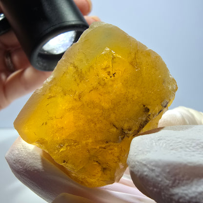 Phantom Fluorit Würfel Stufe, gelb grün Okorusu, Namibia 39*29*25mm