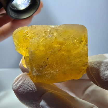 Phantom Fluorit Würfel Stufe, gelb grün Okorusu, Namibia 39*29*25mm