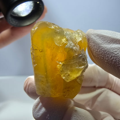 Phantom Fluorit Würfel Stufe, gelb grün Okorusu, Namibia 39*29*25mm