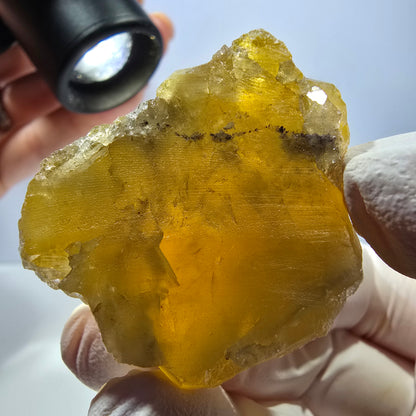 Phantom Fluorit Würfel Stufe, gelb grün Okorusu, Namibia 39*29*25mm