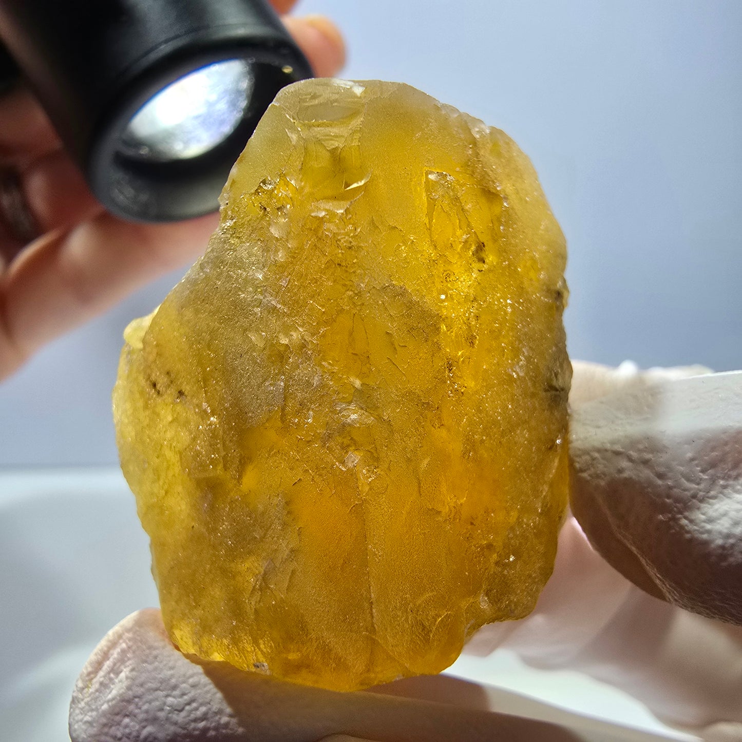 Phantom Fluorit Würfel Stufe, gelb grün Okorusu, Namibia 39*29*25mm