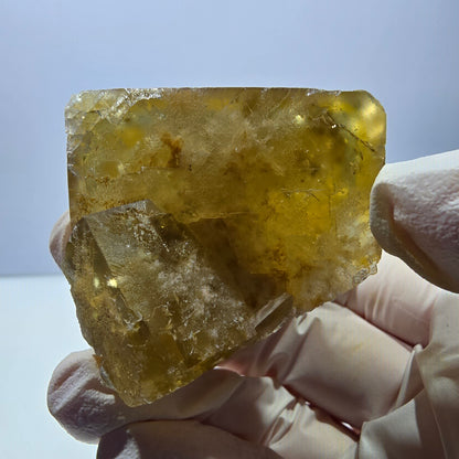 Phantom Fluorit Würfel Stufe, gelb grün Okorusu, Namibia 47*42*37mm