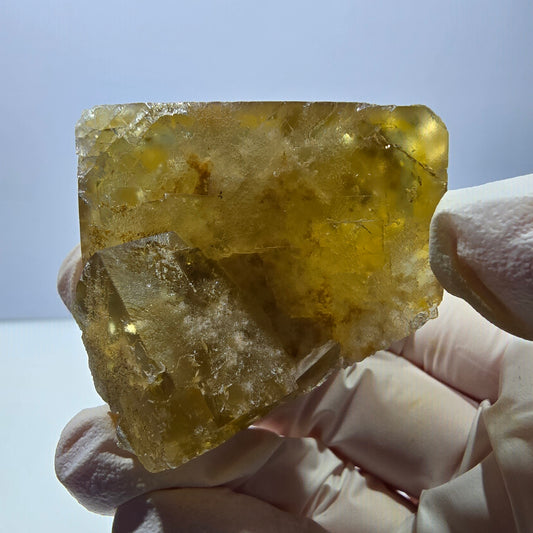 Phantom Fluorit Würfel Stufe, gelb grün Okorusu, Namibia 47*42*37mm