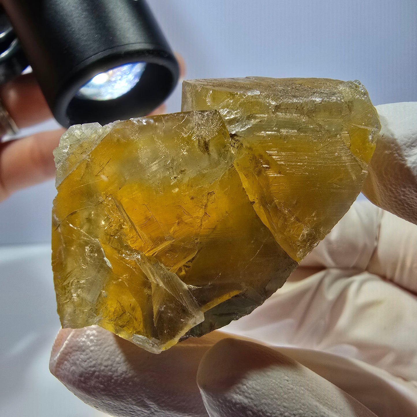 Phantom Fluorit Würfel Stufe, gelb grün Okorusu, Namibia 47*42*37mm