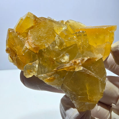 Phantom Fluorit Würfel Stufe, gelb parkettiert Okorusu, Namibia 63*50*24mm