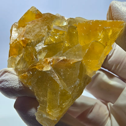 Phantom Fluorit Würfel Stufe, gelb parkettiert Okorusu, Namibia 63*50*24mm