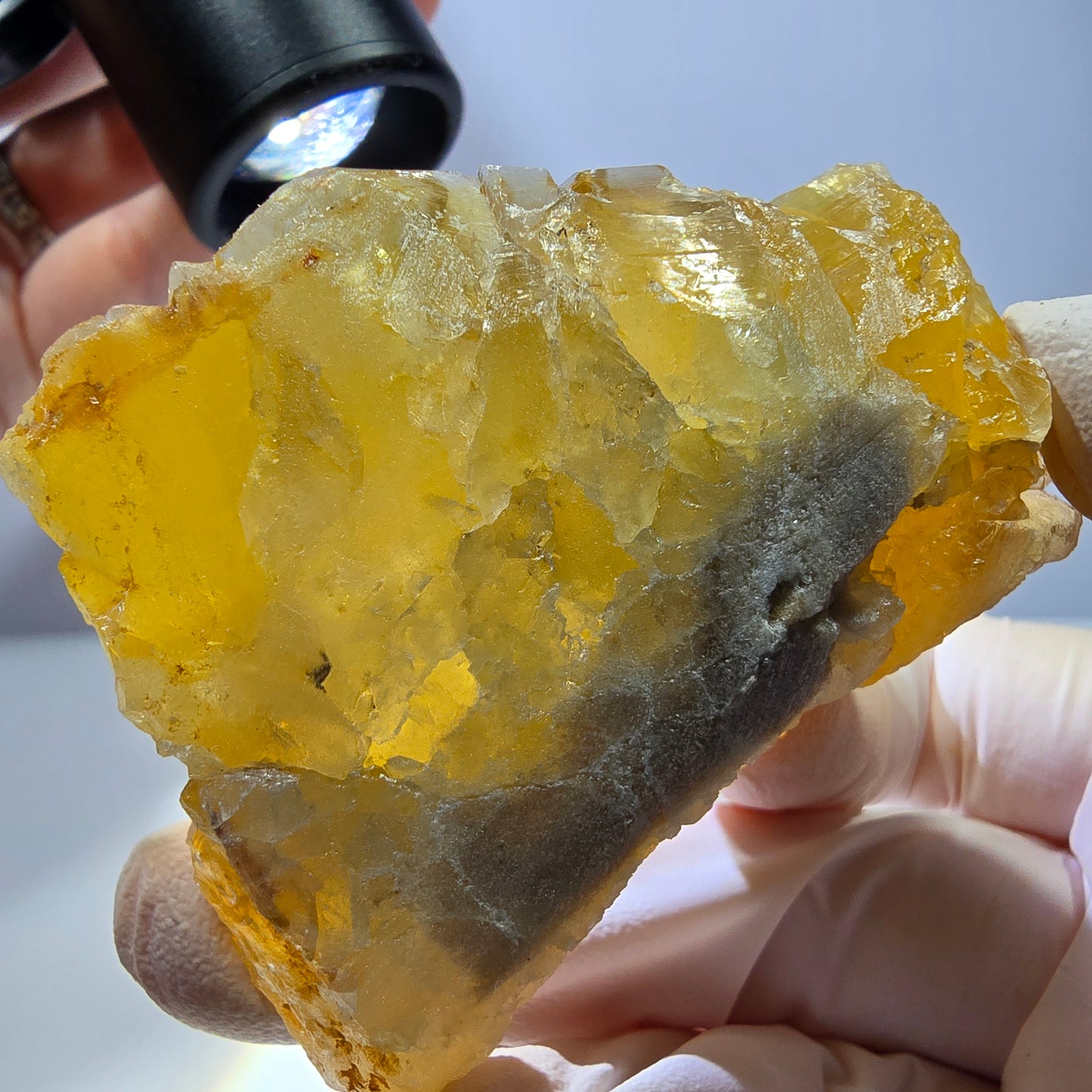 Phantom Fluorit Würfel Stufe, gelb parkettiert Okorusu, Namibia 63*50*24mm