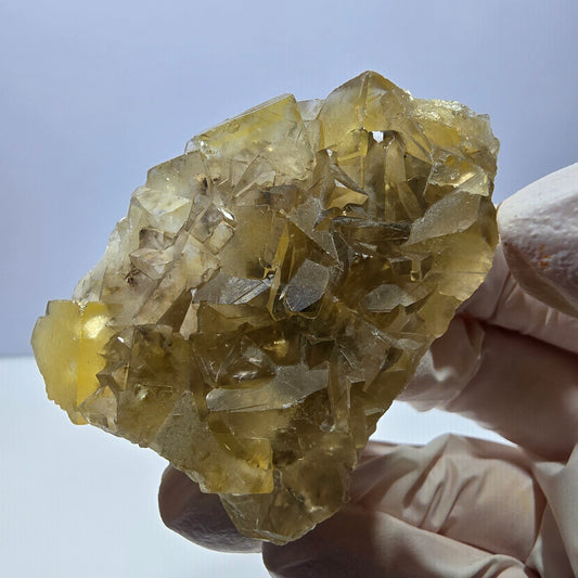 Phantom Fluorit Würfel Stufe, gelb Okorusu, Namibia 56*41*20mm