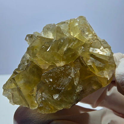 Phantom Fluorit Würfel Stufe, gelb Okorusu, Namibia 43*31*18mm