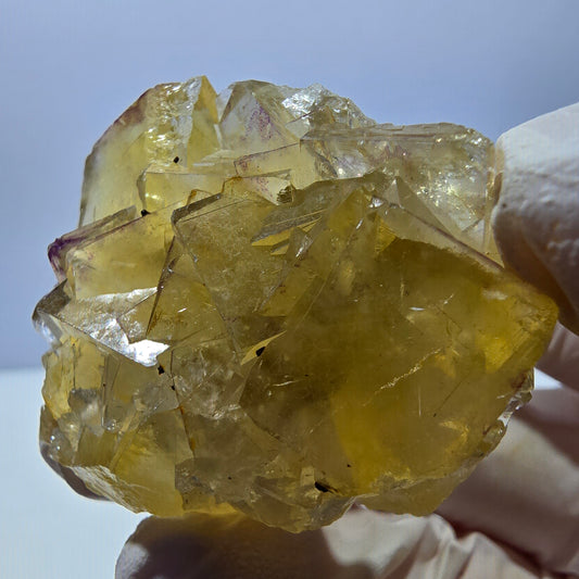 Phantom Fluorit Würfel Stufe, gelb Okorusu, Namibia 45*37*18mm