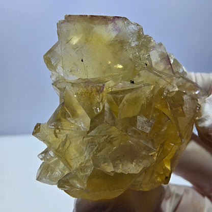 Phantom Fluorit Würfel Stufe, gelb Okorusu, Namibia 45*37*18mm