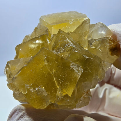 Phantom Fluorit Würfel Stufe, gelb Okorusu, Namibia 46*40*25mm