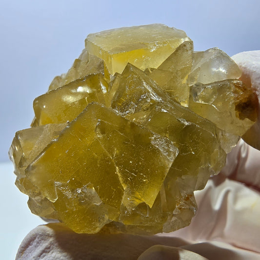 Phantom Fluorit Würfel Stufe, gelb Okorusu, Namibia 46*40*25mm