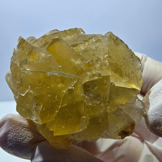 Phantom Fluorit Würfel Stufe, gelb Okorusu, Namibia 46*40*25mm