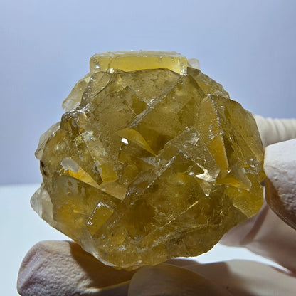 Phantom Fluorit Würfel Stufe, gelb Okorusu, Namibia 46*40*25mm