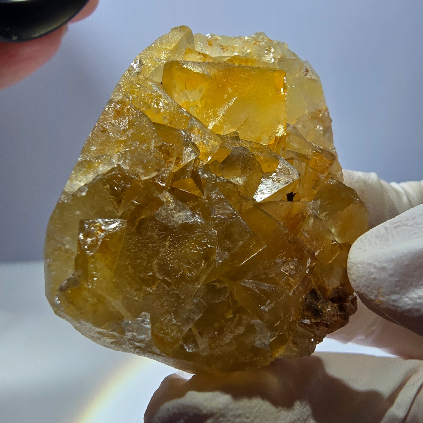 Phantom Fluorit Würfel Stufe, gelb Okorusu, Namibia 54*40*16mm