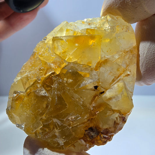 Phantom Fluorit Würfel Stufe, gelb Okorusu, Namibia 54*40*16mm