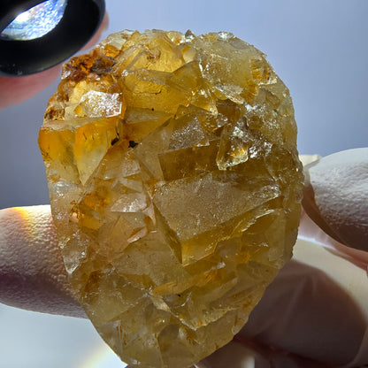 Phantom Fluorit Würfel Stufe, gelb Okorusu, Namibia 54*40*16mm