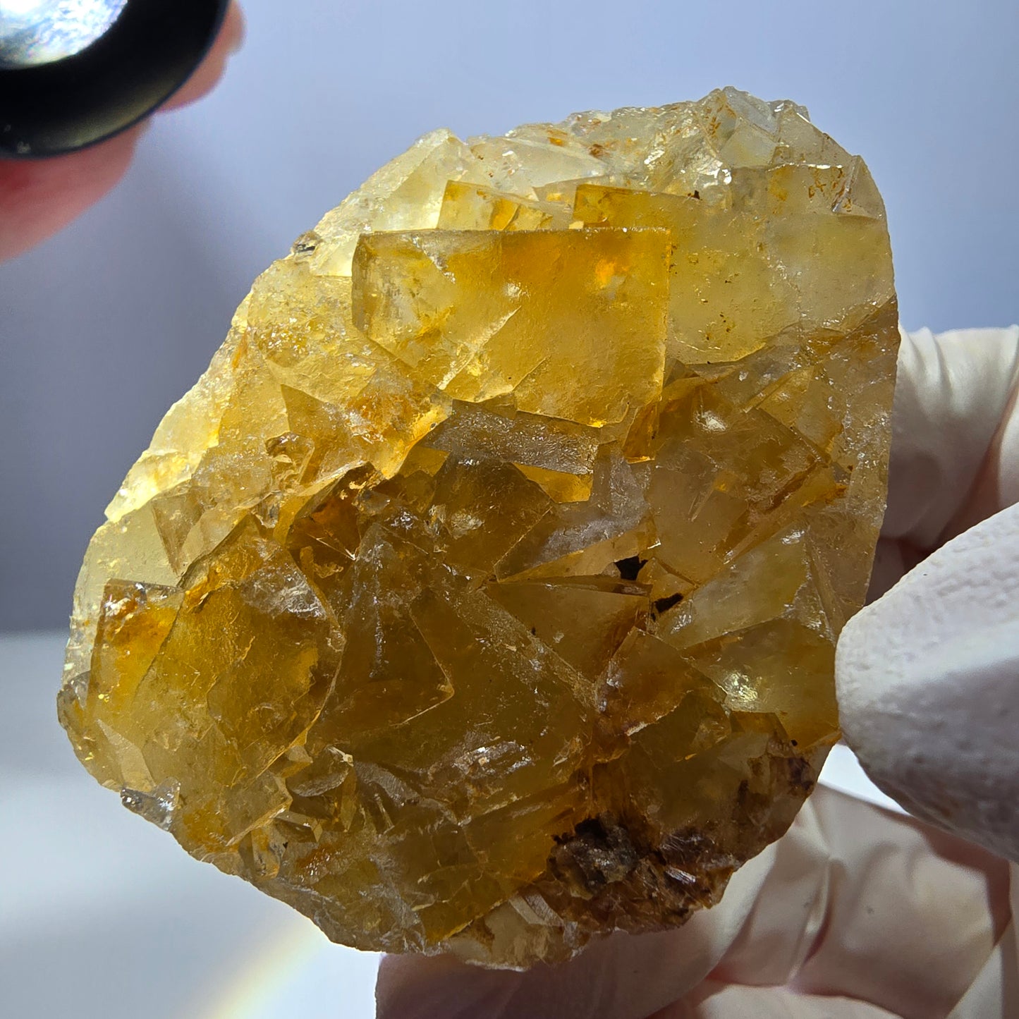 Phantom Fluorit Würfel Stufe, gelb Okorusu, Namibia 54*40*16mm