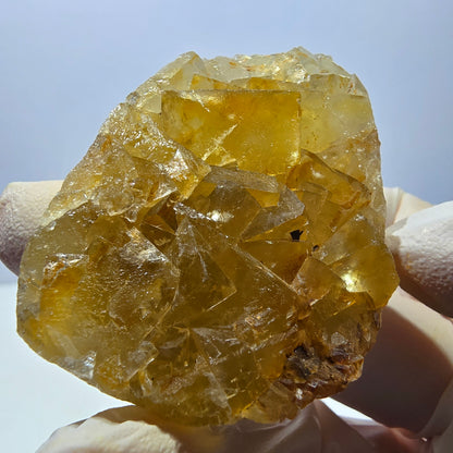 Phantom Fluorit Würfel Stufe, gelb Okorusu, Namibia 54*40*16mm