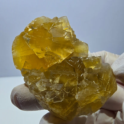 Phantom Fluorit Würfel Stufe, gelb Okorusu, Namibia 53*36*25mm