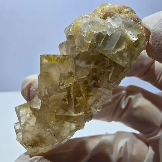 Phantom Fluorit Würfel Stufe, gelb Okorusu, Namibia 59*26*18mm