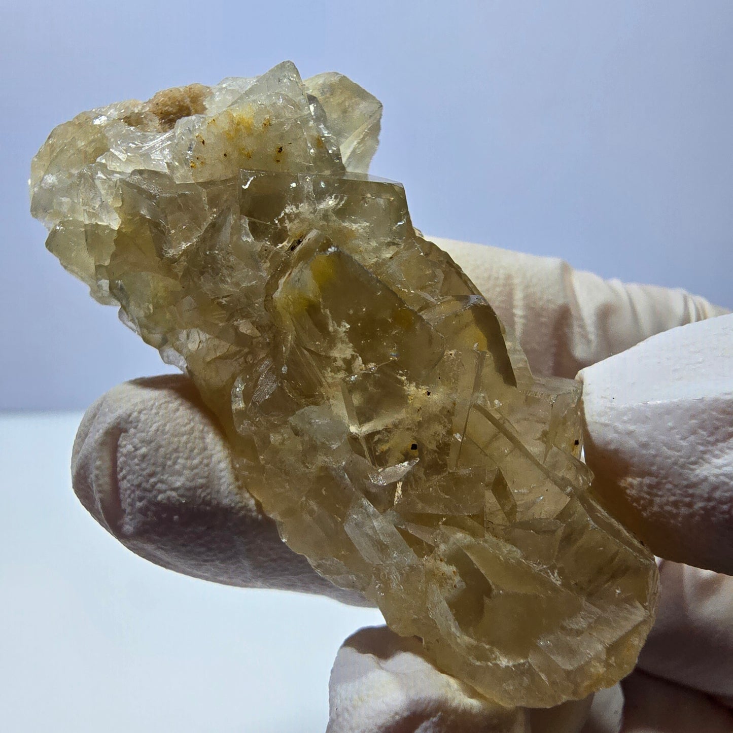 Phantom Fluorit Würfel Stufe, gelb Okorusu, Namibia 59*26*18mm