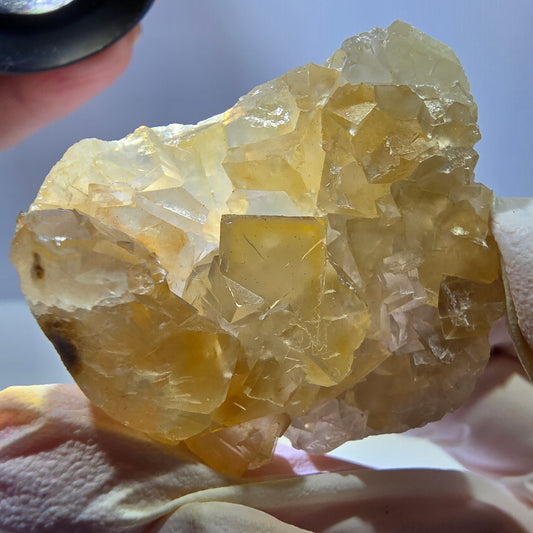 Phantom Fluorit Würfel Stufe, gelb Okorusu, Namibia 42*39*18mm