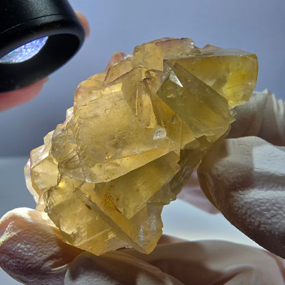 Phantom Fluorit Würfel Stufe, gelb Okorusu, Namibia 50*35*23mm