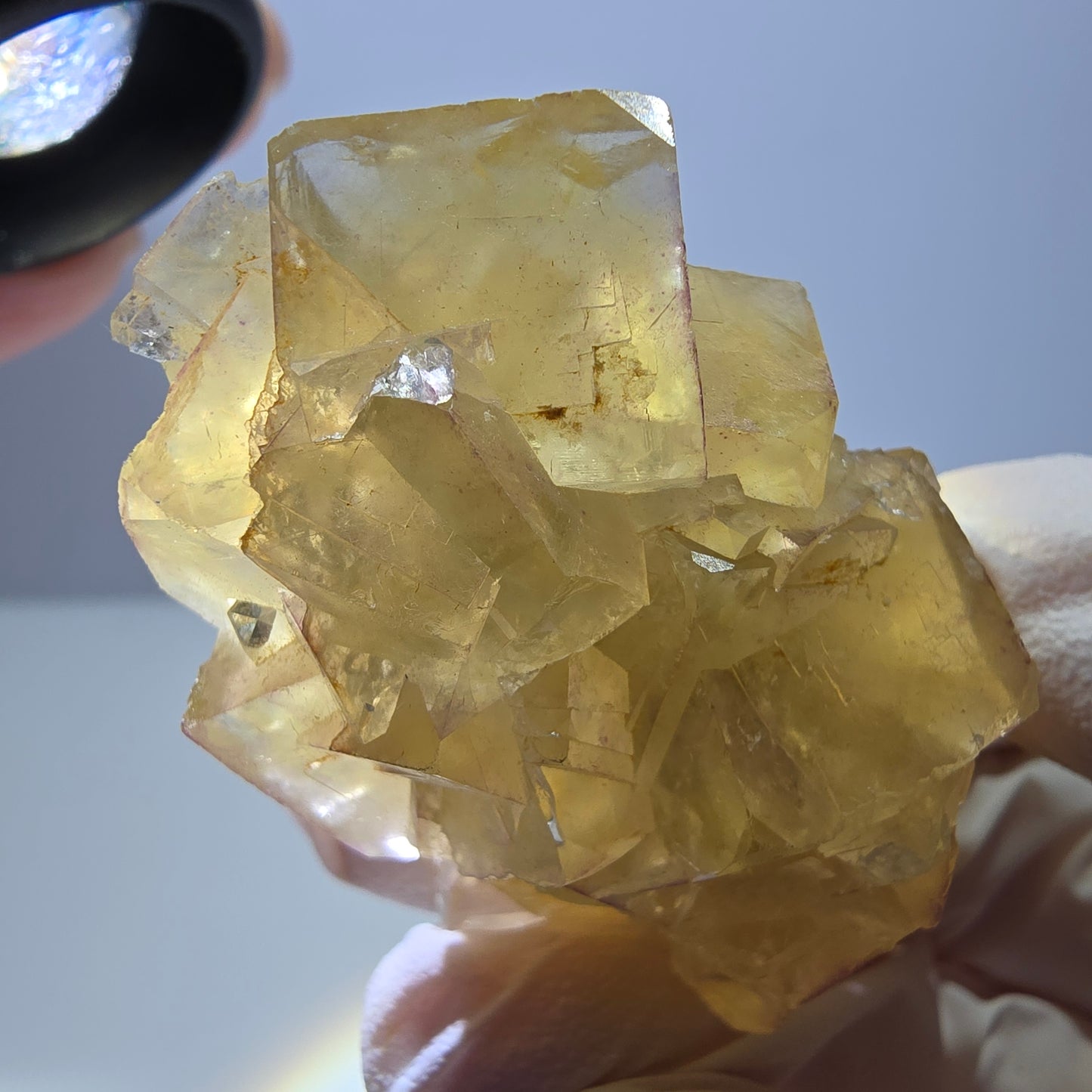 Phantom Fluorit Würfel Stufe, gelb Okorusu, Namibia 50*35*23mm