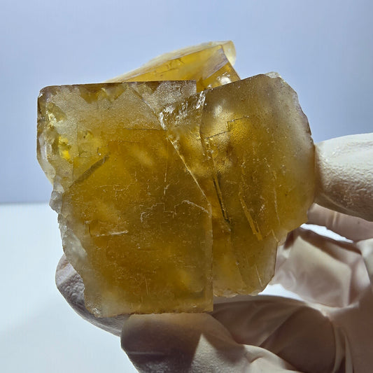 Phantom Fluorit Würfel Stufe, gelb grün Okorusu, Namibia 69*54*31mm