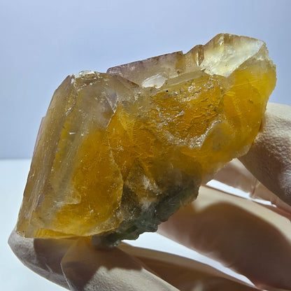 Phantom Fluorit Würfel Stufe, gelb grün Okorusu, Namibia 69*54*31mm