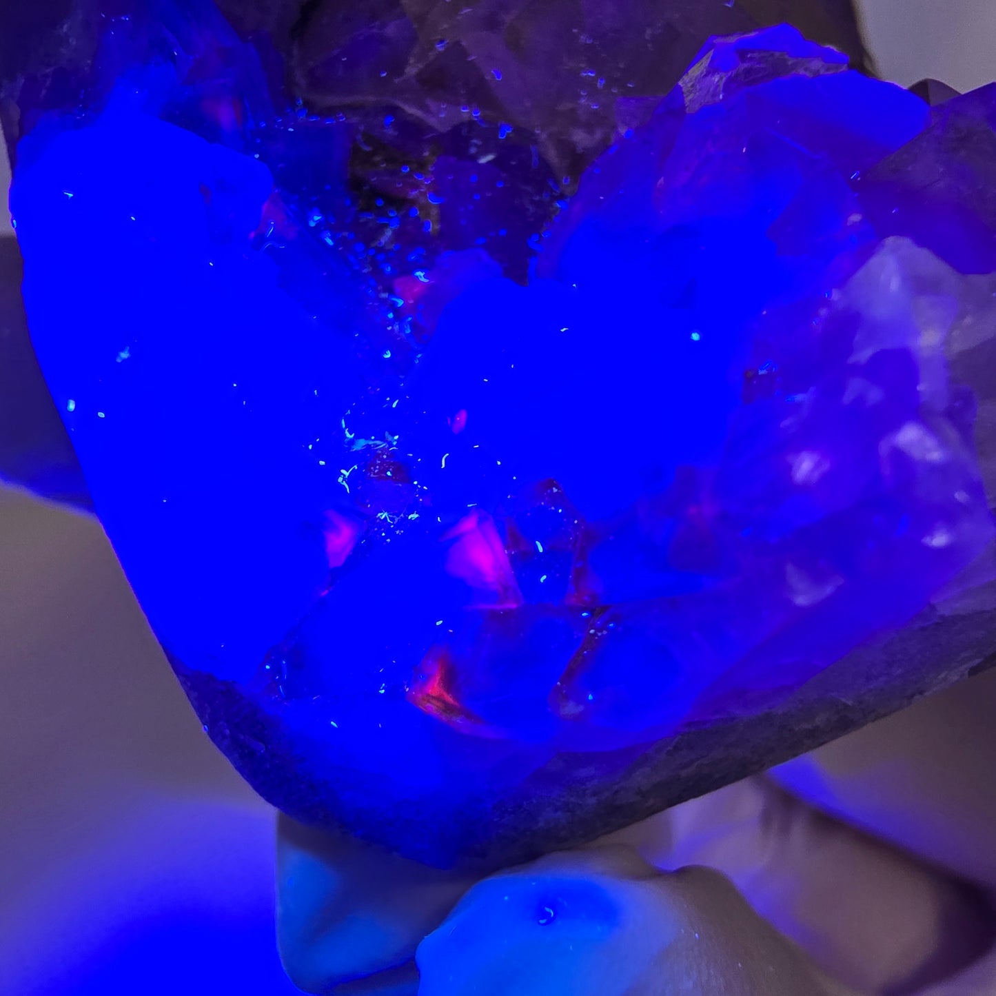 Phantom Fluorit Würfel Stufe, gelb Okorusu, Namibia 75*54*29mm