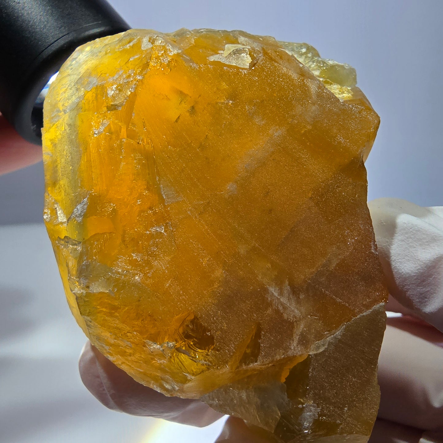 Phantom Fluorit Würfel Stufe, gelb grün Okorusu, Namibia 77*59*27mm