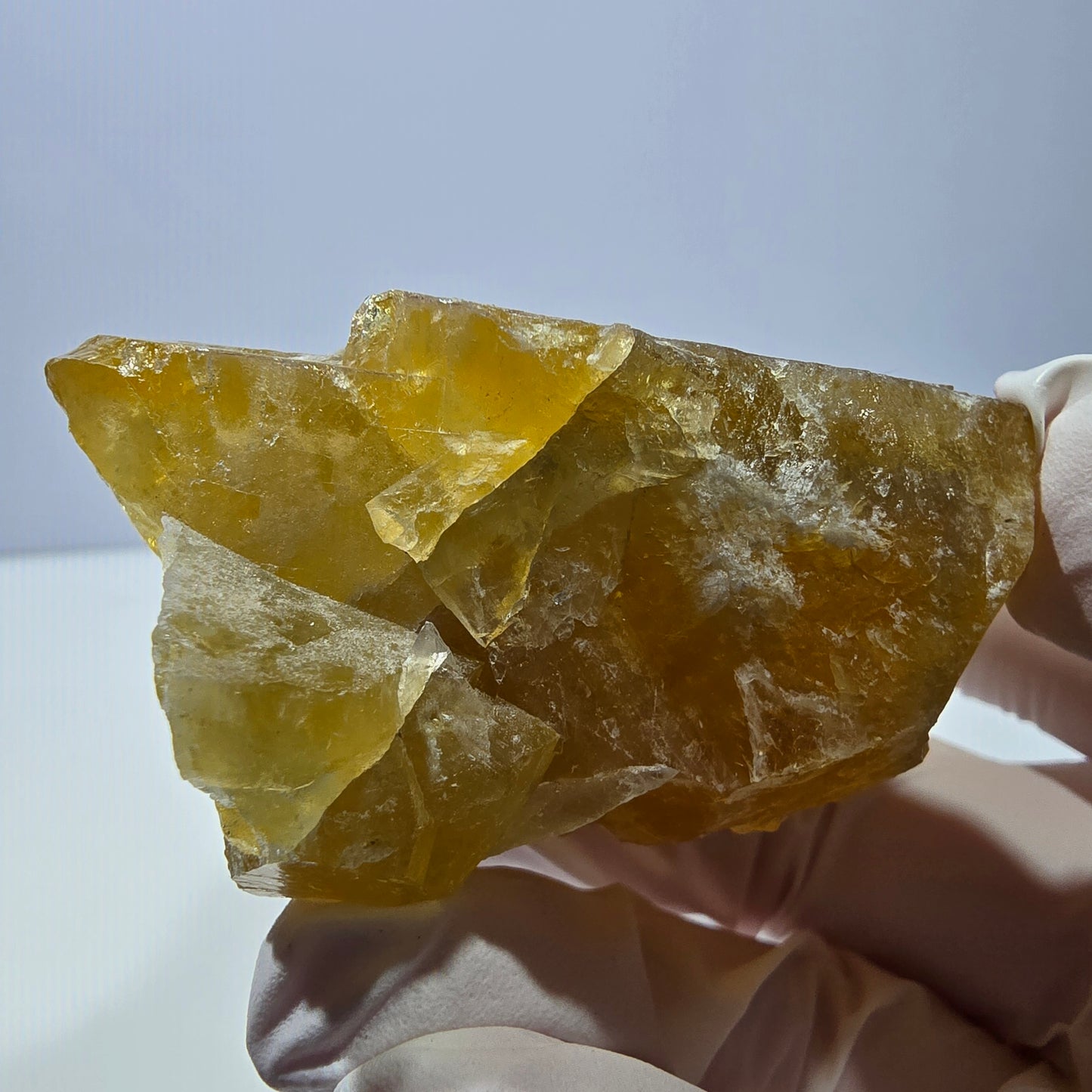 Phantom Fluorit Würfel Stufe, gelb grün Okorusu, Namibia 77*59*27mm