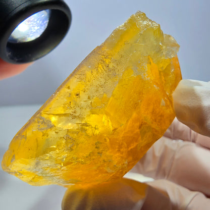 Phantom Fluorit Würfel Stufe, gelb grün Okorusu, Namibia 77*59*27mm