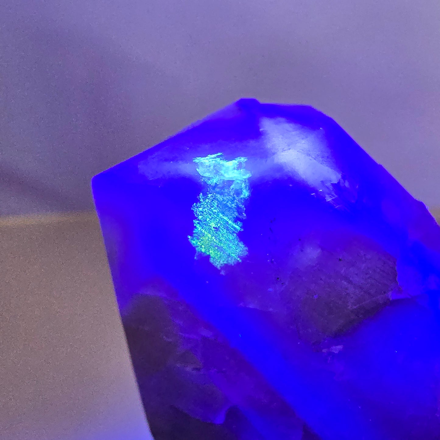 Phantom Fluorit Würfel Stufe, gelb grün Okorusu, Namibia 75*39*31mm