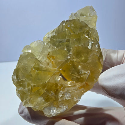 Phantom Fluorit Würfel Stufe, gelb Okorusu, Namibia 75*48*20mm